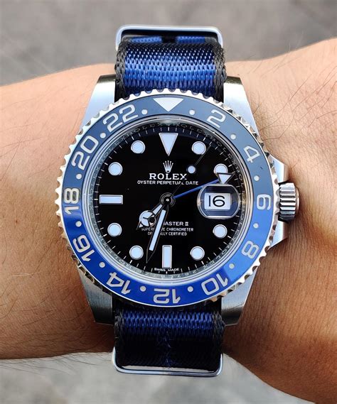 rolex nato strap for sale|rolex batman nato strap.